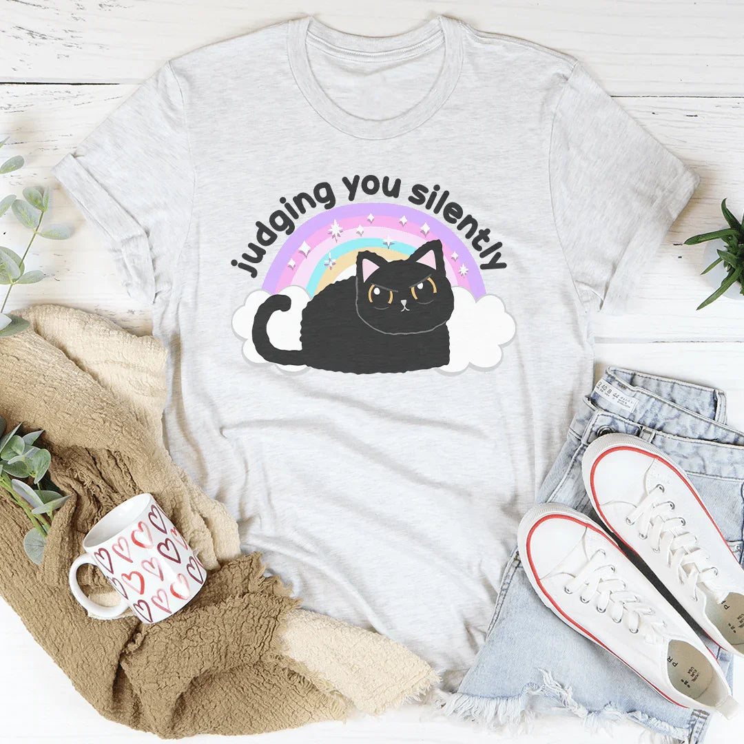 Judging You Silently Tee Peachy Sunday