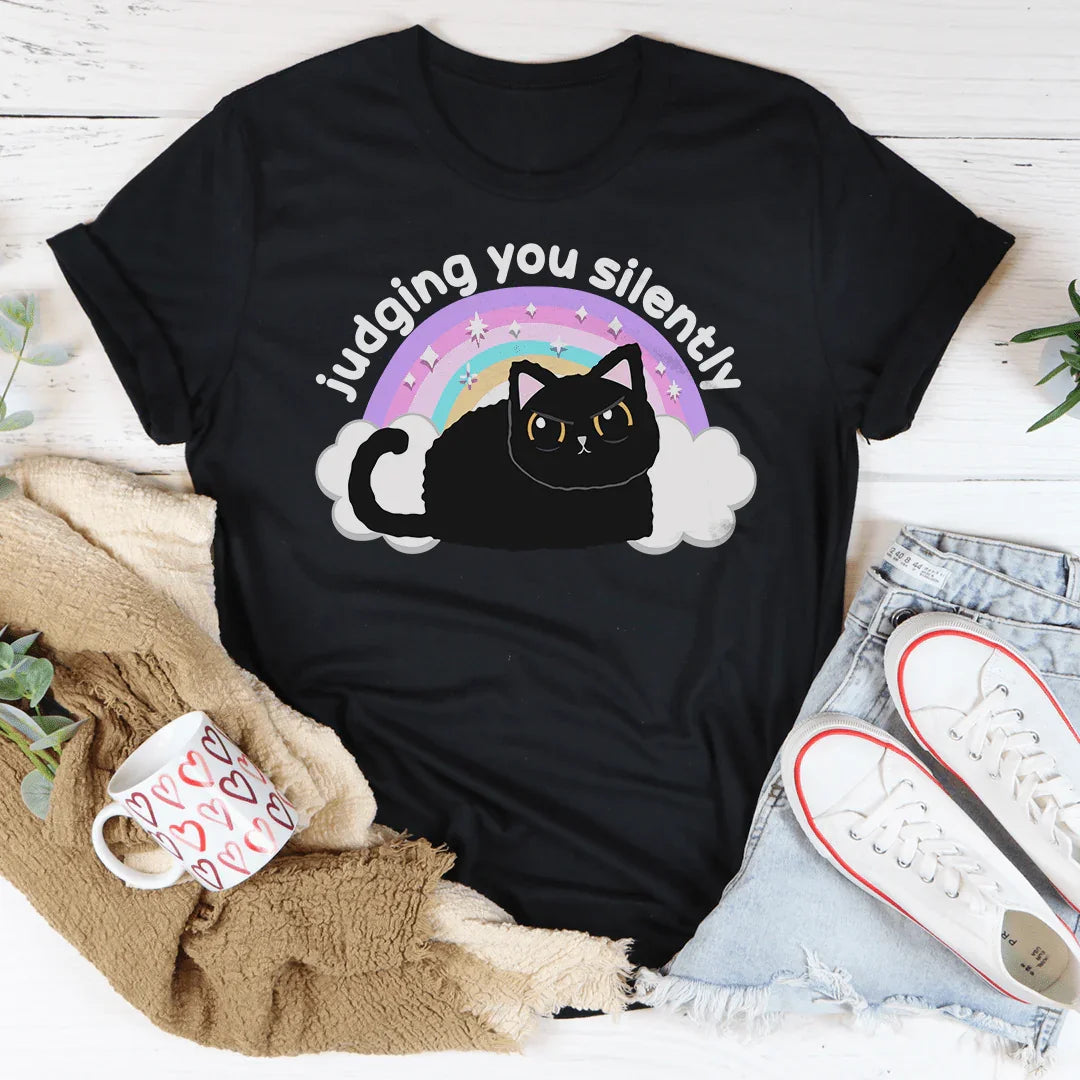 Judging You Silently Tee Peachy Sunday