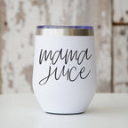 Mama Juice 12oz Stainless Steel Travel Mug With Lid BPA Free Insulated Coffee Tea Cup