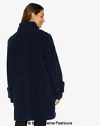 Julie High Neck Borg Teddy Coat