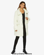 Julie High Neck Borg Teddy Coat