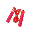 Jump Rope Skipping Electronic Counter Adjustable Fast Speed Counting Skipping Rope Wire Gym Workout Professional Sponge Jump Rope With Electronic Counter Soft Adjustable Fast Speed Counting Skipping Rope Stevvex