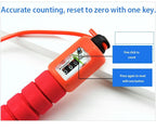 Jump Rope Skipping Electronic Counter Adjustable Fast Speed Counting Skipping Rope Wire Gym Workout Professional Sponge Jump Rope With Electronic Counter Soft Adjustable Fast Speed Counting Skipping Rope Stevvex
