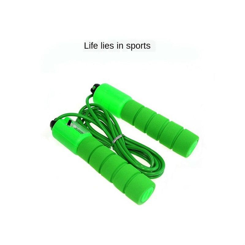 Jump Rope Skipping Electronic Counter Adjustable Fast Speed Counting Skipping Rope Wire Gym Workout Professional Sponge Jump Rope With Electronic Counter Soft Adjustable Fast Speed Counting Skipping Rope Stevvex