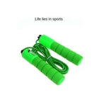 Jump Rope Skipping Electronic Counter Adjustable Fast Speed Counting Skipping Rope Wire Gym Workout Professional Sponge Jump Rope With Electronic Counter Soft Adjustable Fast Speed Counting Skipping Rope Stevvex