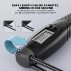 Jump Rope With Counter Adjustable Digital Counting Jumping Rope LCD Digital Counting Skipping Ropes Adjustable Weight Calories Time Setting With Sound Reminder Jump Ropes For Fitness Exercise Workout Gym Stevvex