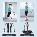 Jump Rope With Counter Adjustable Digital Counting Jumping Rope LCD Digital Counting Skipping Ropes Adjustable Weight Calories Time Setting With Sound Reminder Jump Ropes For Fitness Exercise Workout Gym Stevvex