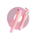 Jump Rope With Counter Adjustable Digital Counting Jumping Rope LCD Digital Counting Skipping Ropes Adjustable Weight Calories Time Setting With Sound Reminder Jump Ropes For Fitness Exercise Workout Gym Stevvex