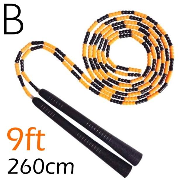 Jump Skipping Rope Beginner Soft Beaded Adjustable Tangles Free Fitness Skipping Rope For Men Women Kids Soft Beaded Skipping Rope Keeping Fit For Training Workout And Weight Loss Stevvex