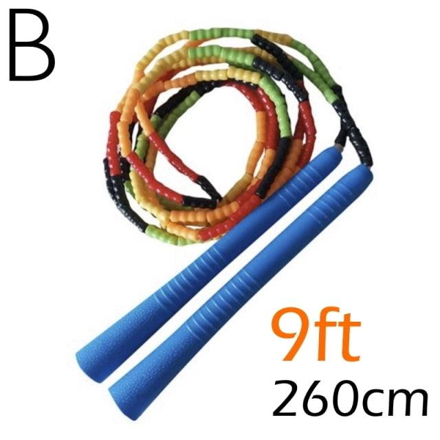 Jump Skipping Rope Beginner Soft Beaded Adjustable Tangles Free Fitness Skipping Rope For Men Women Kids Soft Beaded Skipping Rope Keeping Fit For Training Workout And Weight Loss Stevvex