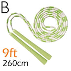 Jump Skipping Rope Beginner Soft Beaded Adjustable Tangles Free Fitness Skipping Rope For Men Women Kids Soft Beaded Skipping Rope Keeping Fit For Training Workout And Weight Loss Stevvex