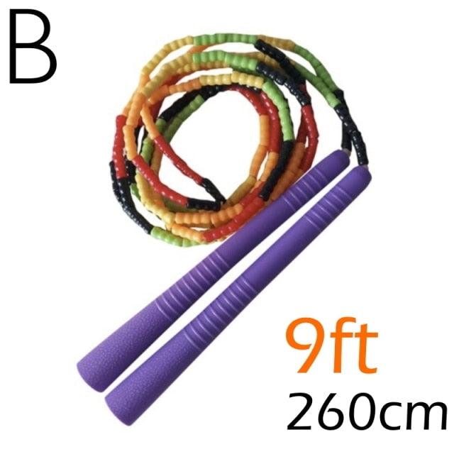 Jump Skipping Rope Beginner Soft Beaded Adjustable Tangles Free Fitness Skipping Rope For Men Women Kids Soft Beaded Skipping Rope Keeping Fit For Training Workout And Weight Loss Stevvex