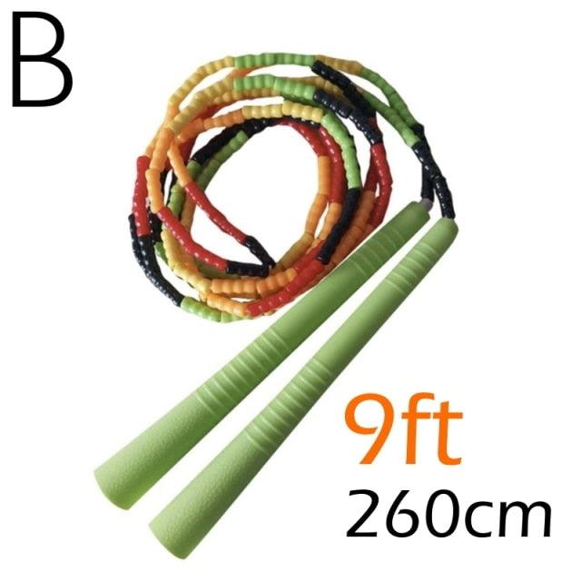 Jump Skipping Rope Beginner Soft Beaded Adjustable Tangles Free Fitness Skipping Rope For Men Women Kids Soft Beaded Skipping Rope Keeping Fit For Training Workout And Weight Loss Stevvex