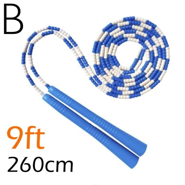 Jump Skipping Rope Beginner Soft Beaded Adjustable Tangles Free Fitness Skipping Rope For Men Women Kids Soft Beaded Skipping Rope Keeping Fit For Training Workout And Weight Loss Stevvex