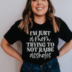 Just A Mom Tee Peachy Sunday