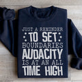 Just A Reminder To Set Boundaries Sweatshirt Peachy Sunday