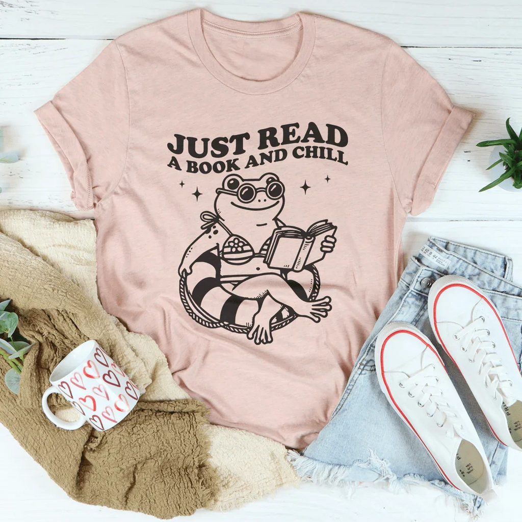 Just Read A Book And Chill Tee Peachy Sunday