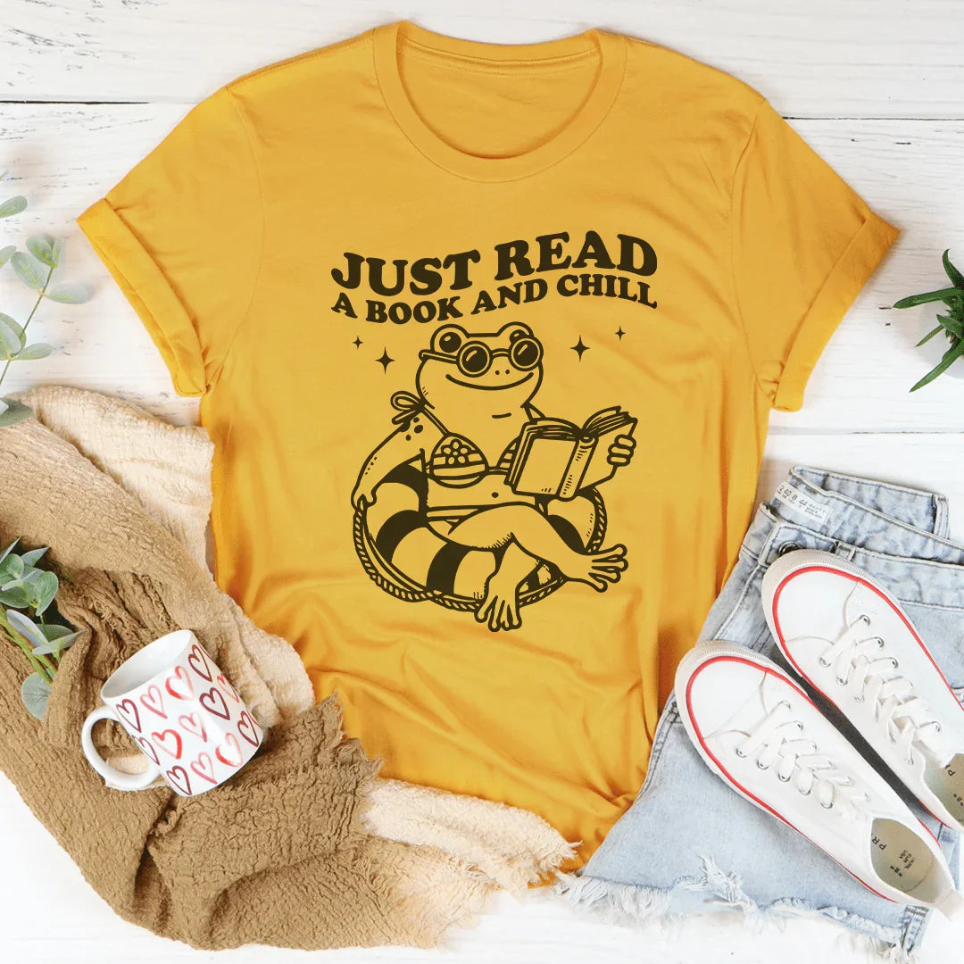 Just Read A Book And Chill Tee Peachy Sunday