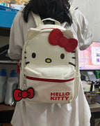 Red White Bow Backpack Bag Pi-Mart