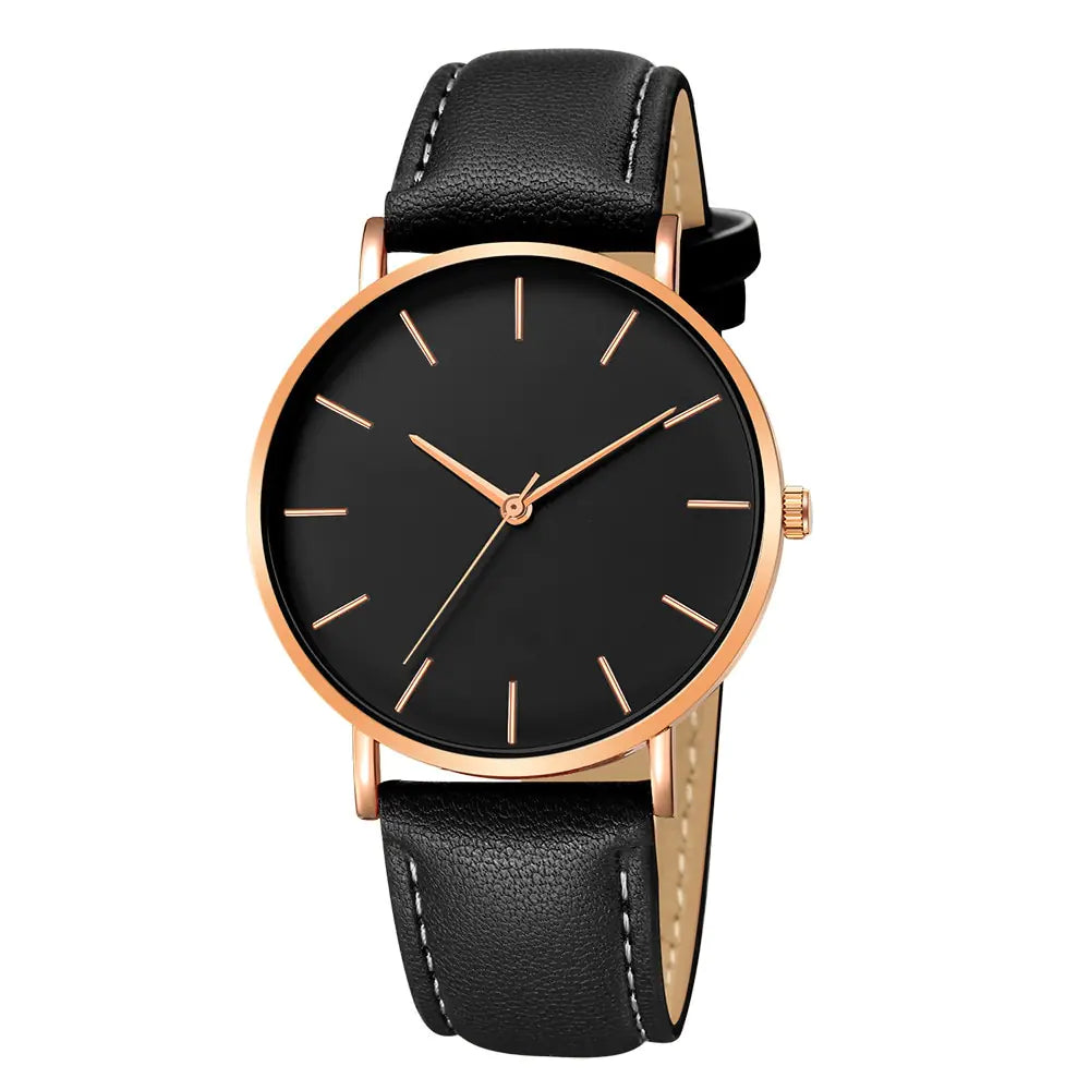 Simple Leather Men's Luxury Watches Pi-Mart