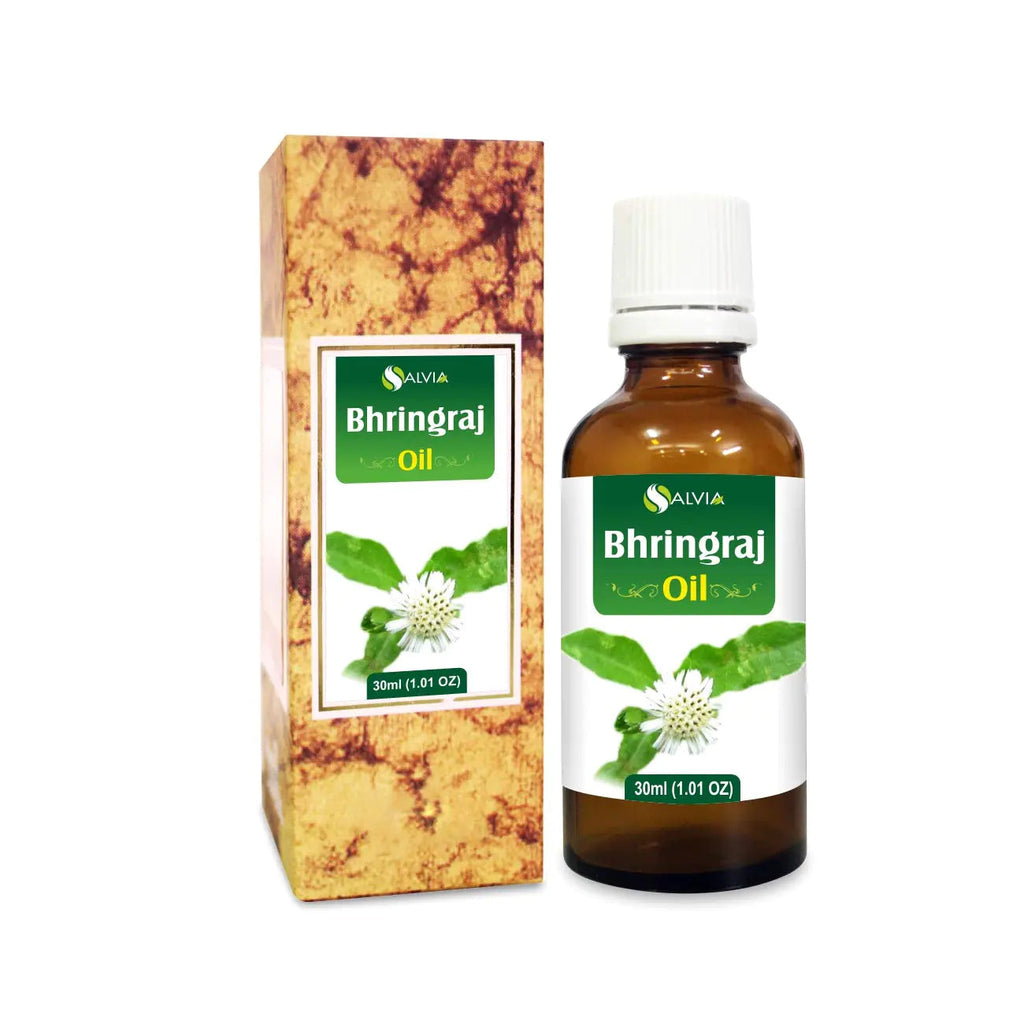 Bhringraj Oil (Eclipta alba) 100% Pure & Natural - Undiluted Uncut Cold Pressed Premium Oil Use for Aromatherapy Skin Care & Hair - Therapeutic Grade - 30 ML by Salvia Lootquake LLC