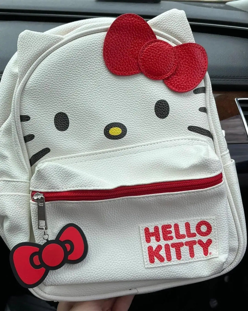 Red White Bow Backpack Bag Pi-Mart