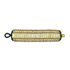 Kada Cuff Handwoven Metal Beads Cotton Thread Boho Indian Inspired 7.5in BandsCo Straps