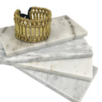 Kada Cuff Handwoven Metal Beads Cotton Thread Boho Indian Inspired 7.5in BandsCo Straps