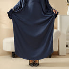 Kaftan Batwing Sleeve Luxury Satin Diamond Abaya 2-Piece Set (MA121)