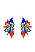 Kaleidoscope Angel Dangle Earrings Colorful Crystal