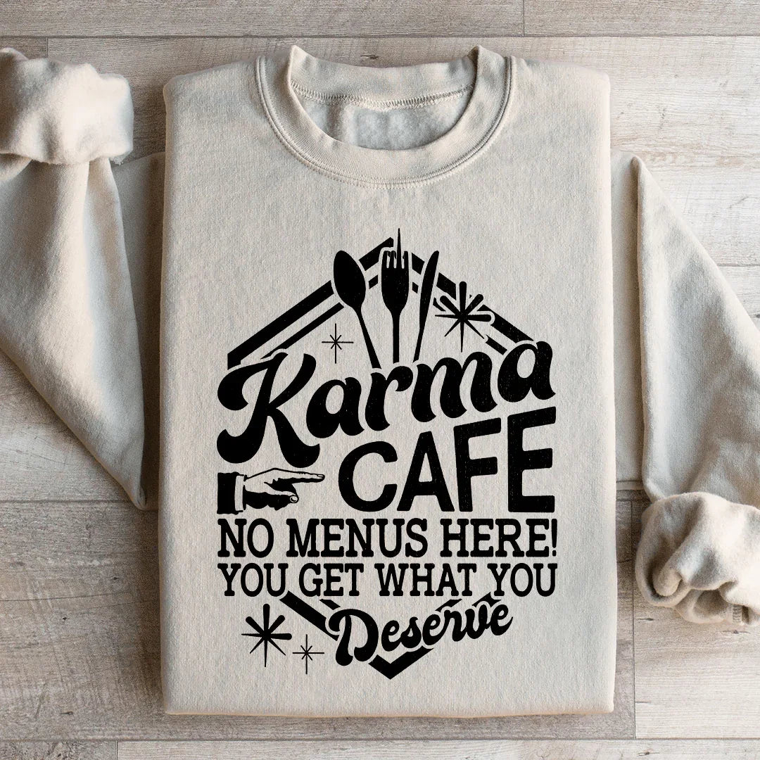 Karma Cafe Sweatshirt Peachy Sunday