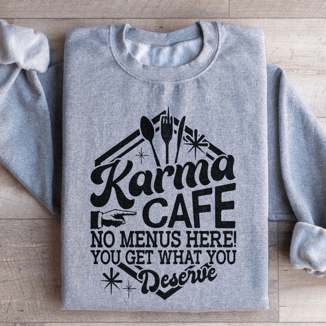 Karma Cafe Sweatshirt Peachy Sunday
