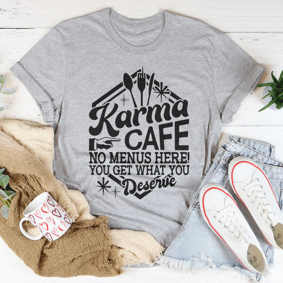 Karma Cafe Tee Peachy Sunday