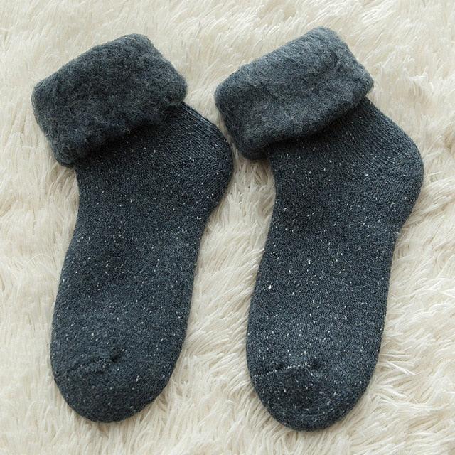 Kawaii Cute Socks Thicker Solid Socks Merino Wool Rabbit Socks Against Cold Snow Winter Warm Funny Happy Unisex Thick Warm Socks For Men And Women Stevvex