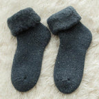 Kawaii Cute Socks Thicker Solid Socks Merino Wool Rabbit Socks Against Cold Snow Winter Warm Funny Happy Unisex Thick Warm Socks For Men And Women Stevvex