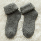 Kawaii Cute Socks Thicker Solid Socks Merino Wool Rabbit Socks Against Cold Snow Winter Warm Funny Happy Unisex Thick Warm Socks For Men And Women Stevvex