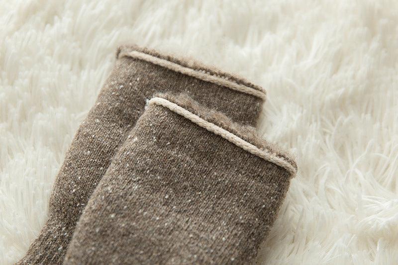 Kawaii Cute Socks Thicker Solid Socks Merino Wool Rabbit Socks Against Cold Snow Winter Warm Funny Happy Unisex Thick Warm Socks For Men And Women Stevvex