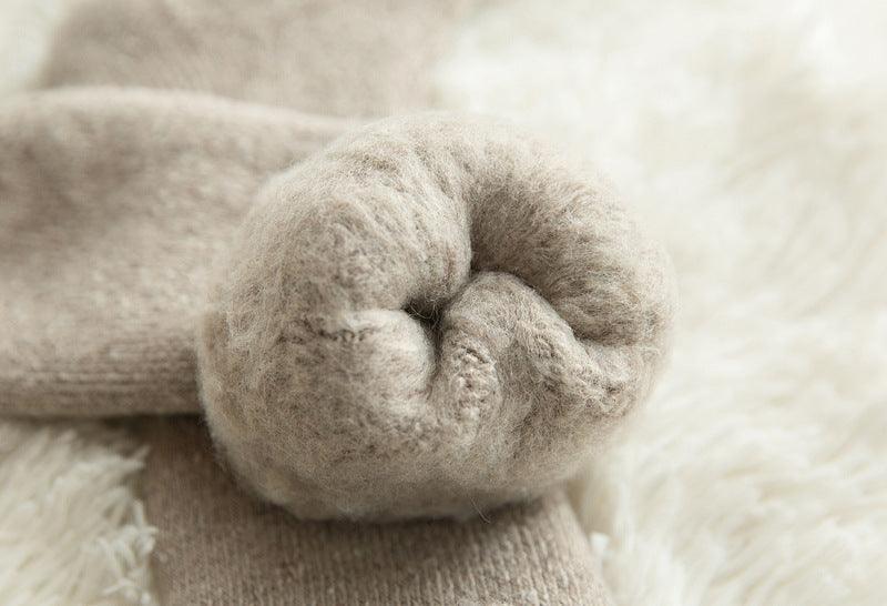 Kawaii Cute Socks Thicker Solid Socks Merino Wool Rabbit Socks Against Cold Snow Winter Warm Funny Happy Unisex Thick Warm Socks For Men And Women Stevvex