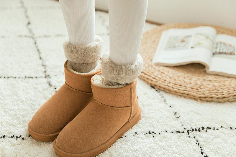 Kawaii Cute Socks Thicker Solid Socks Merino Wool Rabbit Socks Against Cold Snow Winter Warm Funny Happy Unisex Thick Warm Socks For Men And Women Stevvex