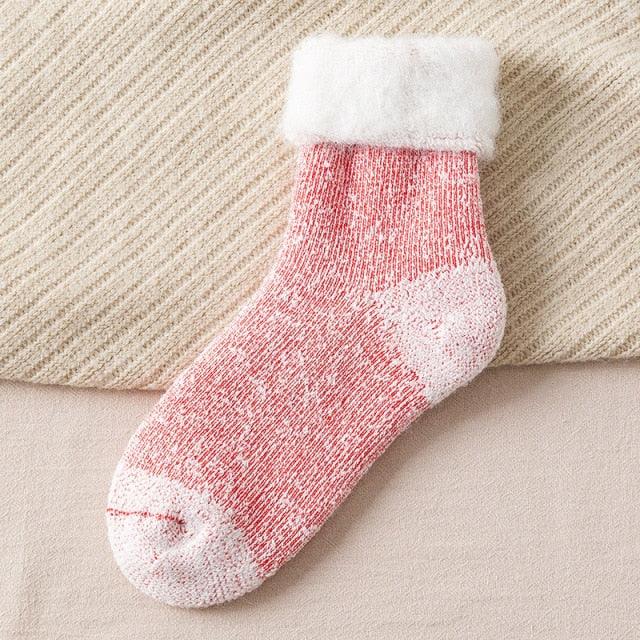 Kawaii Cute Socks Thicker Solid Socks Merino Wool Rabbit Socks Against Cold Snow Winter Warm Funny Happy Unisex Thick Warm Socks For Men And Women Stevvex