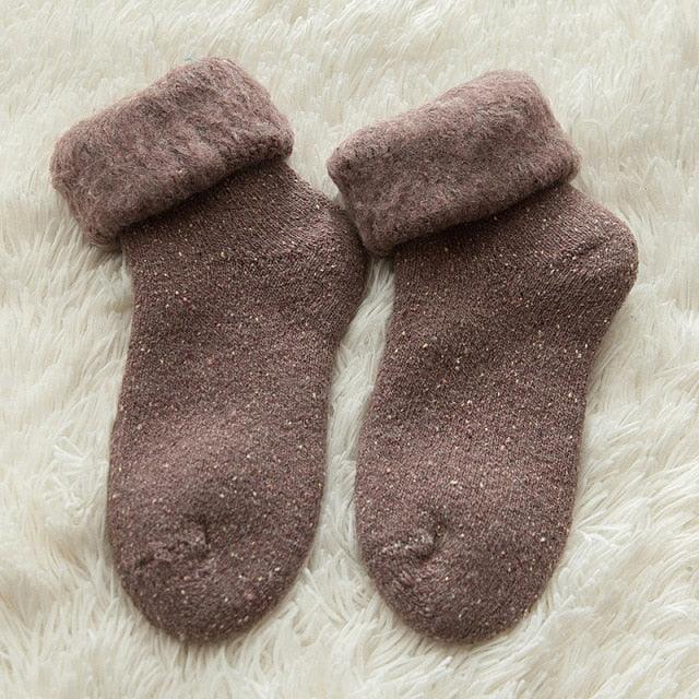 Kawaii Cute Socks Thicker Solid Socks Merino Wool Rabbit Socks Against Cold Snow Winter Warm Funny Happy Unisex Thick Warm Socks For Men And Women Stevvex