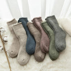 Kawaii Cute Socks Thicker Solid Socks Merino Wool Rabbit Socks Against Cold Snow Winter Warm Funny Happy Unisex Thick Warm Socks For Men And Women Stevvex