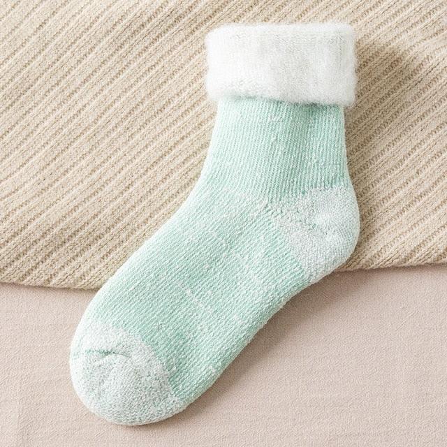 Kawaii Cute Socks Thicker Solid Socks Merino Wool Rabbit Socks Against Cold Snow Winter Warm Funny Happy Unisex Thick Warm Socks For Men And Women Stevvex