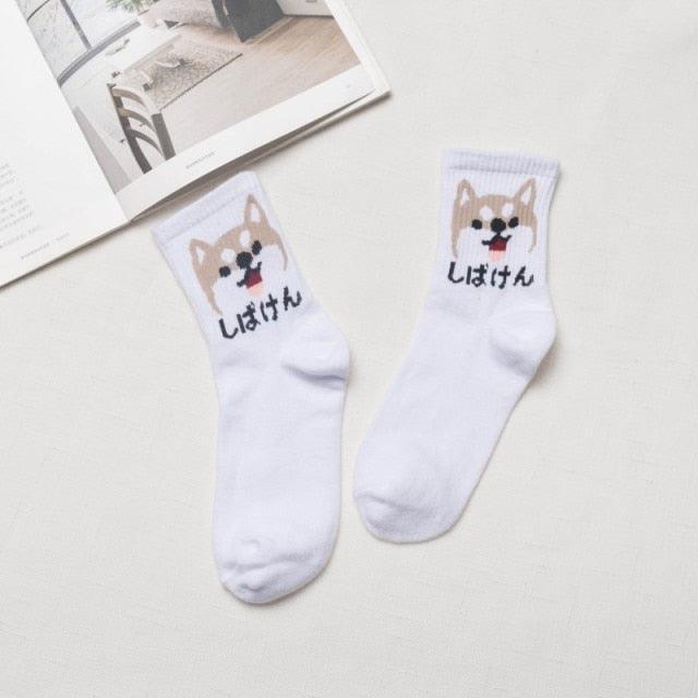 Kawaii Women Animals Cartoon Tube Socks Cute Egg Rabbit Panther Cotton Long Socks Female and Ladies Pink Milk White Short Ankle Socks For Women Stevvex