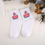 Kawaii Women Animals Cartoon Tube Socks Cute Egg Rabbit Panther Cotton Long Socks Female and Ladies Pink Milk White Short Ankle Socks For Women Stevvex