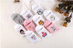 Kawaii Women Animals Cartoon Tube Socks Cute Egg Rabbit Panther Cotton Long Socks Female and Ladies Pink Milk White Short Ankle Socks For Women Stevvex