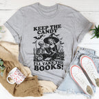 Keep The Candy I'll Take The Books Tee Peachy Sunday