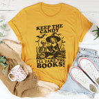 Keep The Candy I'll Take The Books Tee Peachy Sunday