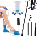 Kekoy 3Pcs Sock Aid, Dressing Aid Kit, Sock Helper, Long Handle Shoe Horn, Button Hook, Sock Puller Aid Easy on and off, Sock Aid Device for Seniors, Hip Knee Replacement Kit EasyOptionXY LLC