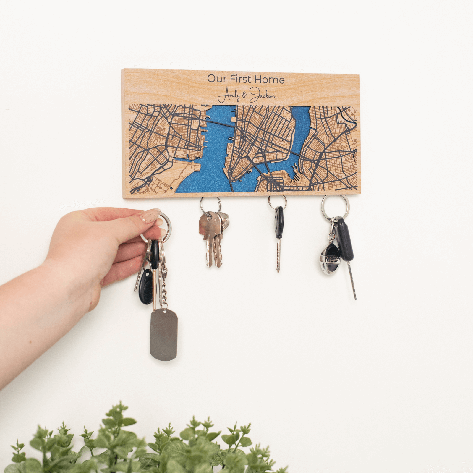 Wooden Key Holder Enjoy The Wood